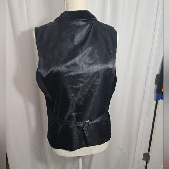 Men's Express velvet lapel vest with trim size small EUC - Picture 3 of 10